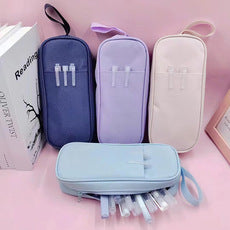 2025 3D Structured Pencil Box for Kids - Premium Oxford Fabric School Organizer with Quiet Zipper, Large Capacity & Neutral Tones (Grades 1-6)